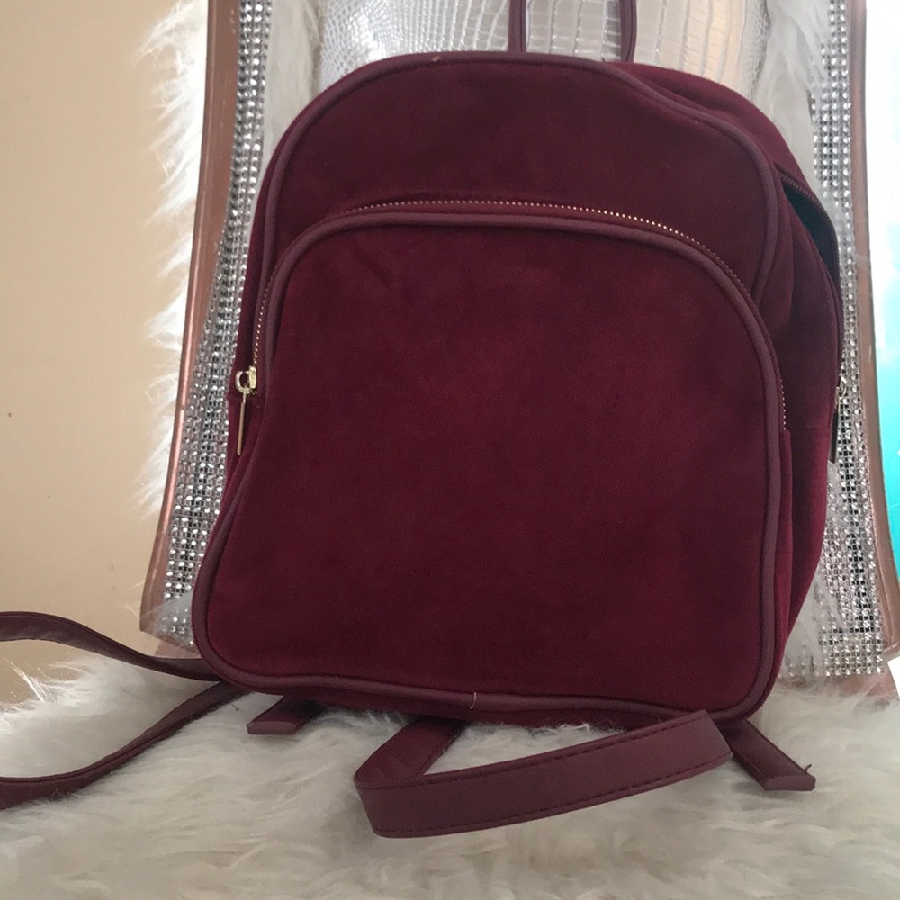 Velvet Burgundy backpack